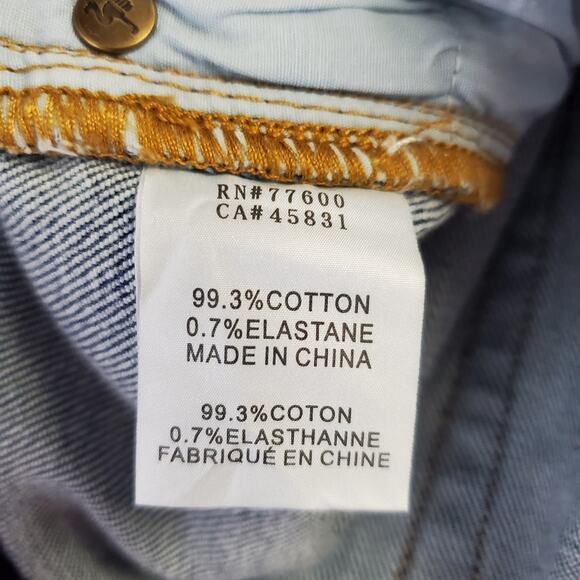 Free People x Sandrine Rose Women's Snow Ripped Jeans Size 29 NWT High Rise Blue - Picture 7 of 9